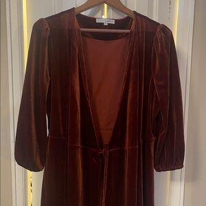 Baltic Born Rust Velvet Dress